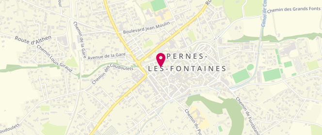 Plan de Au Feu de Bois, 51 Rue de la République, 84210 Pernes-les-Fontaines