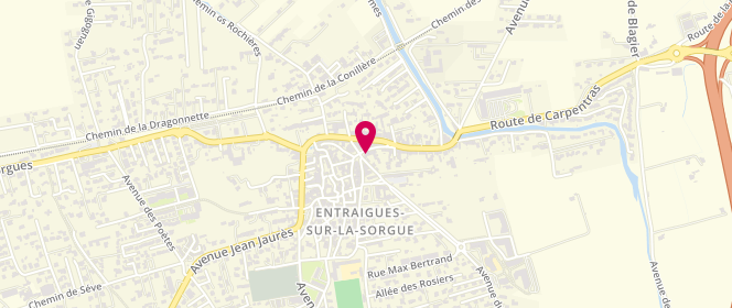 Plan de Boulangerie Pâtisserie Coulais, 4 place du Béal, 84320 Entraigues-sur-la-Sorgue