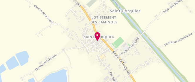 Plan de Boulangerie BARRIERE Josiane, 5 Rue de l'Oratoire, 82700 Saint-Porquier