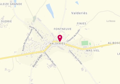 Plan de La Mie Kaël, Route de Valence, 81350 Valderiès