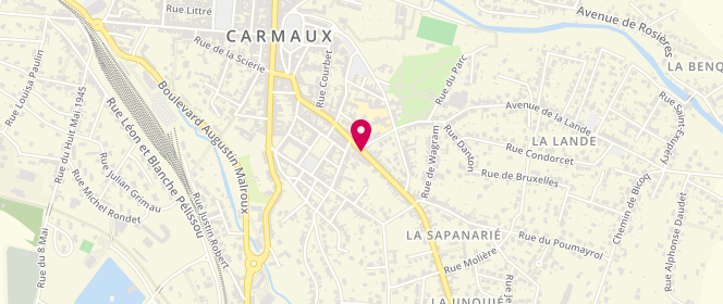 Plan de Boulangerie Fabre, 64 Bis avenue Jean Baptiste Calvignac, 81400 Carmaux