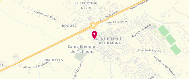 Plan de Boulangerie Patisserie Bessou, 15 Rue de la Mairie, 82410 Saint-Étienne-de-Tulmont