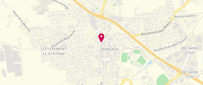 Plan de Saveurs d'Antan, 123 Rue Saint-Sébastien, 84260 Sarrians