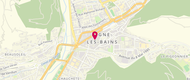 Plan de Chez Mémé Jeanne, 14 Rue Colonel Payan, 04000 Digne-les-Bains