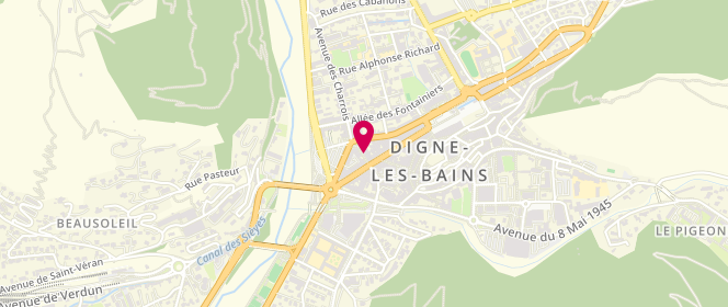 Plan de Digne d'Un Pain, 3 Rue Beau de Rochas, 04000 Digne-les-Bains