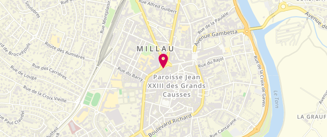 Plan de La Mie Câline, 9 Place Mandarous, 12100 Millau