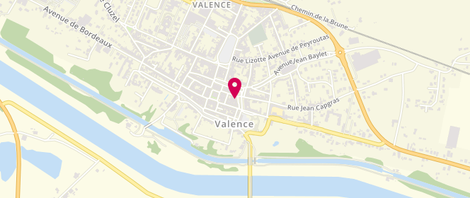 Plan de La Valencienne, 26 Allée du 4 Septembre, 82400 Valence D'agen