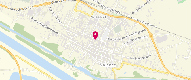 Plan de Secrets de pains valence d'Agen, 7 Boulevard Victor Guilhem, 82400 Valence D'agen