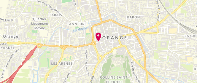 Plan de Artisan Boulanger Le Pain Gourmand Barrachina Briolay, 43 Rue Saint-Martin, 84100 Orange