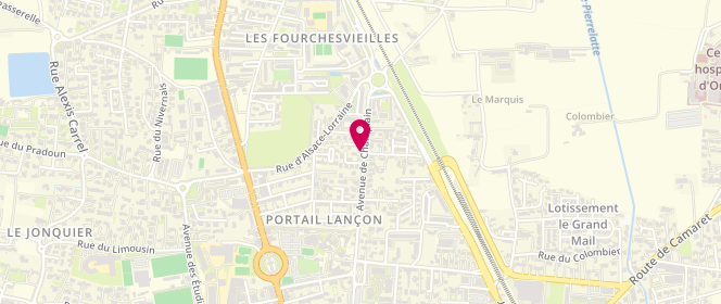 Plan de Boulangerie - Pâtisserie - Chocolaterie Joudel, 337 avenue de Champlain, 84100 Orange