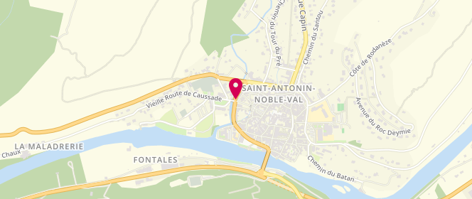 Plan de Boulangerie Cournille, 24 Boulevard de la Condamine, 82140 Saint-Antonin-Noble-Val