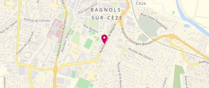 Plan de La Boulangerie de Marie Blachere, Avenue Mayre, 30200 Bagnols-sur-Cèze
