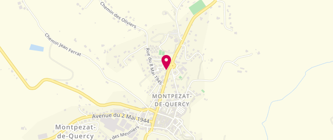 Plan de Le Fournil Quercynois, 27 avenue de Cahors, 82270 Montpezat-de-Quercy