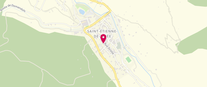 Plan de Boulangerie Centrale, 32 Rue Droite, 06660 Saint-Étienne-de-Tinée