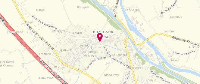 Plan de Boulangerie Meynet, 2 Boulevard de la République, 47160 Buzet-sur-Baïse