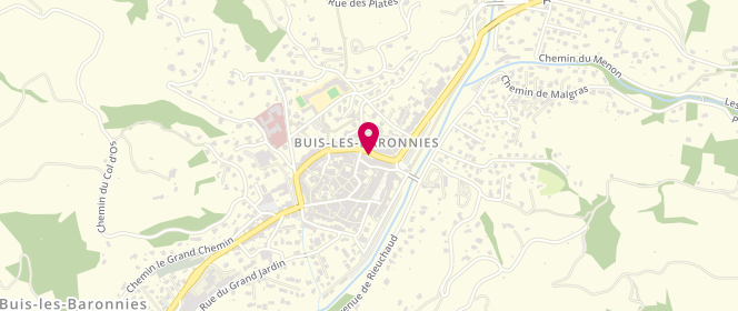 Plan de Aux Délices Buxoises, Boulevard Aristide Briand, 26170 Buis-les-Baronnies