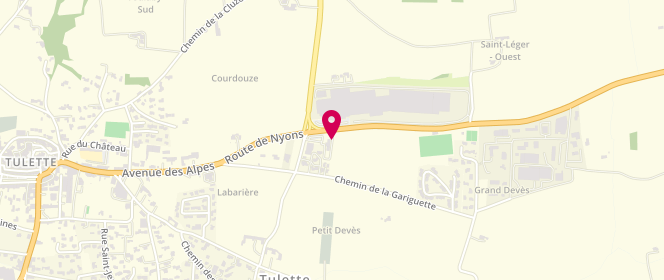 Plan de Boulangerie Jules, 408 Route de Nyons, 26790 Tulette