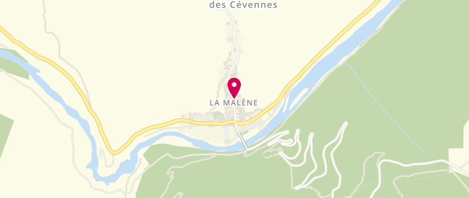 Plan de Le Fournil Malénais, Route de la Canourgue, 48210 La Malène