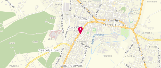 Plan de La Mie de Castel, 41 avenue de la Libération, 47700 Casteljaloux