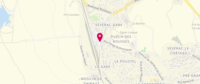 Plan de Boulangerie Lequepeys, 11 avenue Jean Jaurès, 12150 Sévérac-d'Aveyron