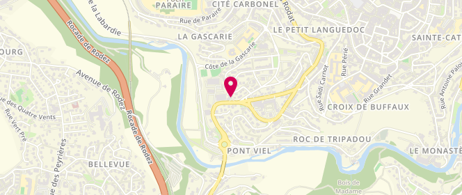 Plan de L'Artisan Boulanger Ghislain Anglade, 66 Avenue de Toulouse, 12000 Rodez