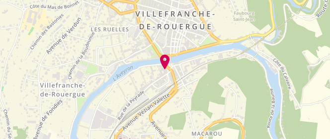 Plan de Les Délices du Mitron, 10 Rue de la République, 12200 Villefranche-de-Rouergue