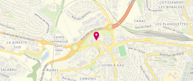 Plan de L'Epi du Rouergue - Saint Eloi, Carrefour de Saint Eloi
10 avenue de la Gineste, 12000 Rodez
