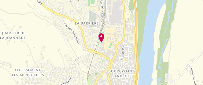 Plan de La Paillasse, avenue de la Gare, 07700 Bourg-Saint-Andéol