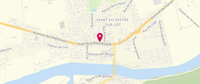 Plan de Le Fournil Sylvestrois, 34 Rue de la République, 47140 Saint-Sylvestre-sur-Lot