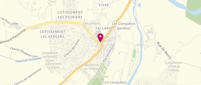Plan de Boulangerie Pâtisserie Brun, 20 Place Commandant Dumont, 05130 Tallard