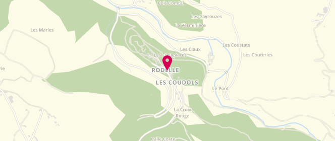 Plan de Food Truck Mets & Pains, Le Bourg, 12340 Rodelle