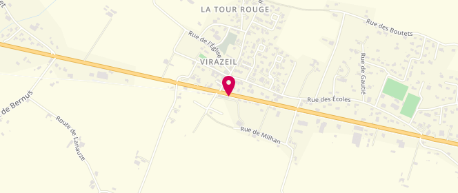 Plan de Boulangerie Battiston virazeil, Milhan
1200 Route de Miramont de Guyenne, 47200 Virazeil