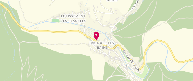 Plan de Le Fournil Bagnolais, avenue de la Gare, 48190 Mont Lozère et Goulet