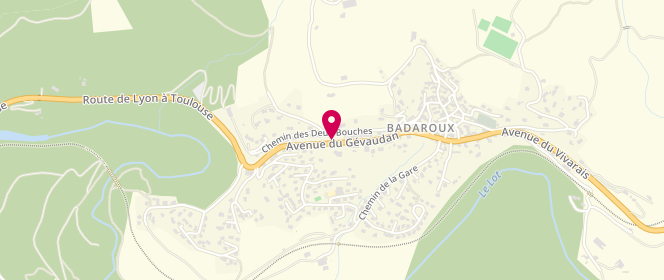 Plan de La Badaroussienne, avenue du Gévaudan, 48000 Badaroux