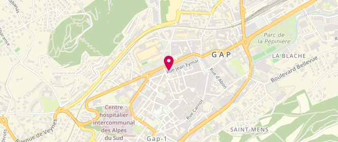 Plan de Boulangerie Pâtisserie Sonza, 45 Rue Jean Eymar, 05000 Gap