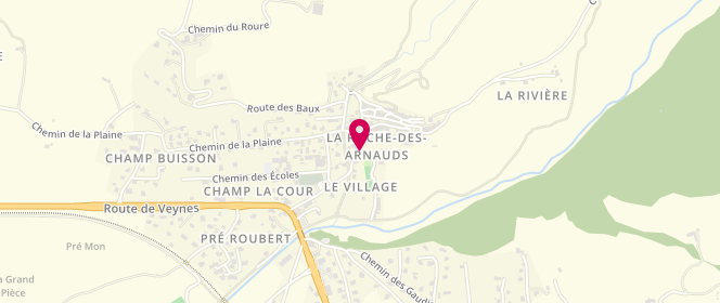 Plan de La Main A la Pate, 36 Route de Veynes, 05400 La Roche-des-Arnauds