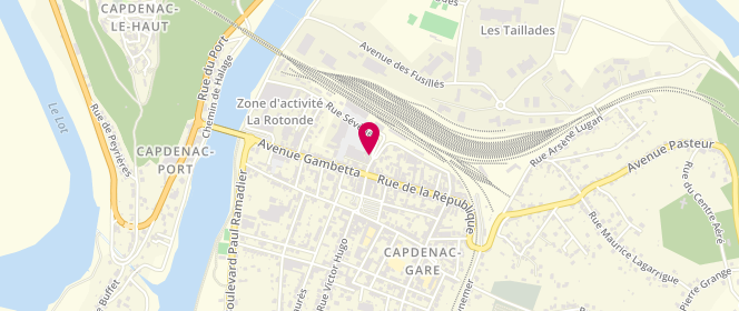 Plan de Les Plaisirs du Fournil, 4 Avenue Charles de Gaulle, 12700 Capdenac-Gare