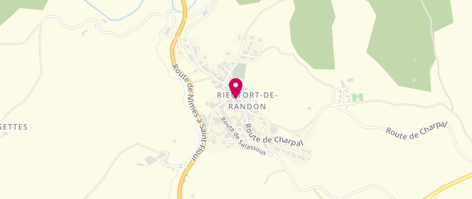 Plan de Boulangerie l'Aurore, place du Foirail, 48700 Monts-de-Randon