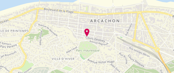 Plan de Aux Pains d'Antan, 47 Rue du Maréchal de Lattre de Tassigny, 33120 Arcachon