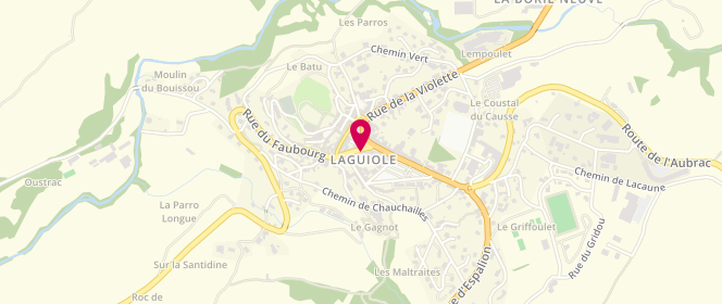 Plan de La Fouace de Laguiole, 12 Rue Bardière, 12210 Laguiole