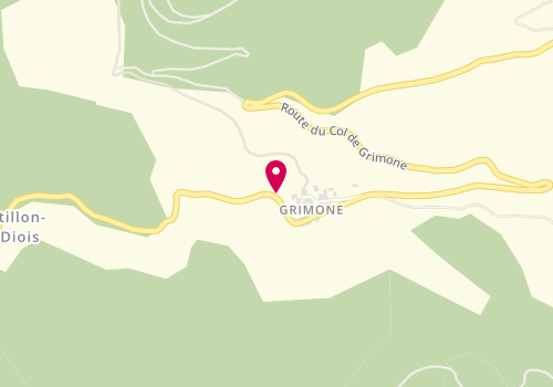 Plan de Le Pain de Grimone, hameau de Grimone, 26410 Glandage