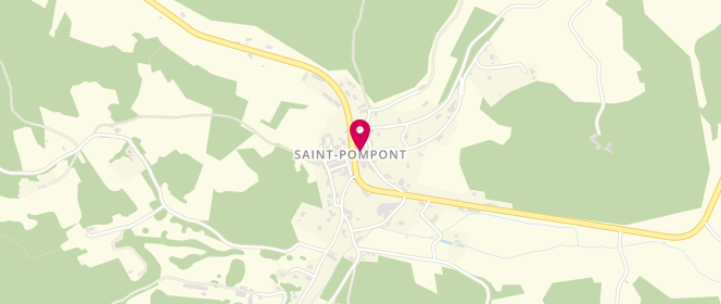 Plan de Boulangerie Patisserie Corinne RIMONTEIL, Lieu-Dit Bourg, 24170 Saint Pompon