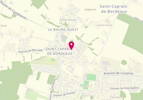 Plan de Le Fournil de Saint Caprais, 4 Place Village, 33880 Saint-Caprais-de-Bordeaux