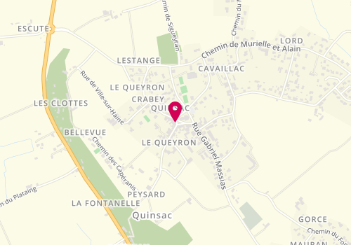 Plan de Farine et Vanille - Fournil de Quinsac, 11 place Aristide Briand, 33360 Quinsac