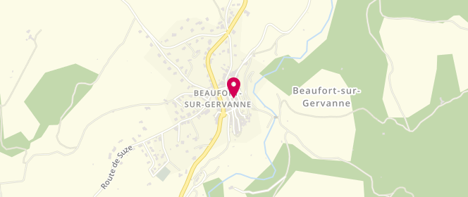 Plan de Boulangerie Miche & Baguette, 9 Venelle du Temple, 26400 Beaufort-sur-Gervanne