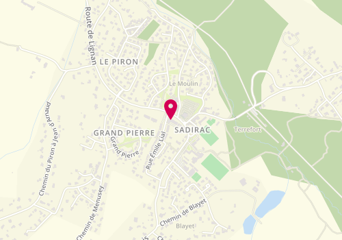 Plan de Chéri n'Oublie Pas le Pain, 10 Route de Lignan, 33670 Sadirac
