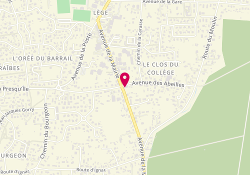 Plan de Le Fournil de Lège, 2 avenue des Abeilles, 33950 Lège-Cap-Ferret