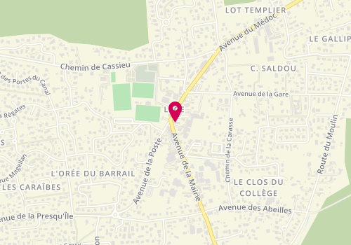 Plan de La Fournee Legeote, 72 avenue de la Mairie, 33950 Lège-Cap-Ferret
