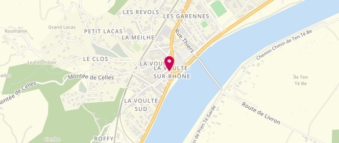 Plan de Boulangerie Damien CROS, 4 Rue Rampon, 07800 La Voulte-sur-Rhône