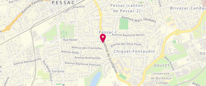 Plan de La Boulangéric, 52 avenue de Gradignan, 33600 Pessac